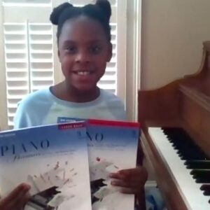 Piano Student in Online Lessons